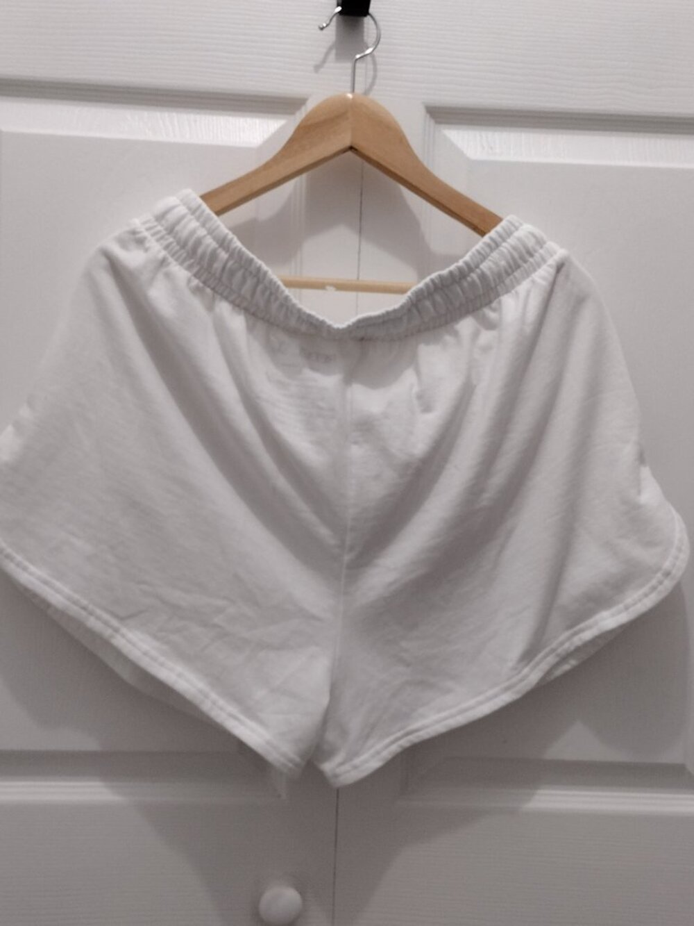 Rebel Sky White Sweat Shorts XL Drawstring Lounge Shorts Soft Casual Athleisure - Picture 5 of 7